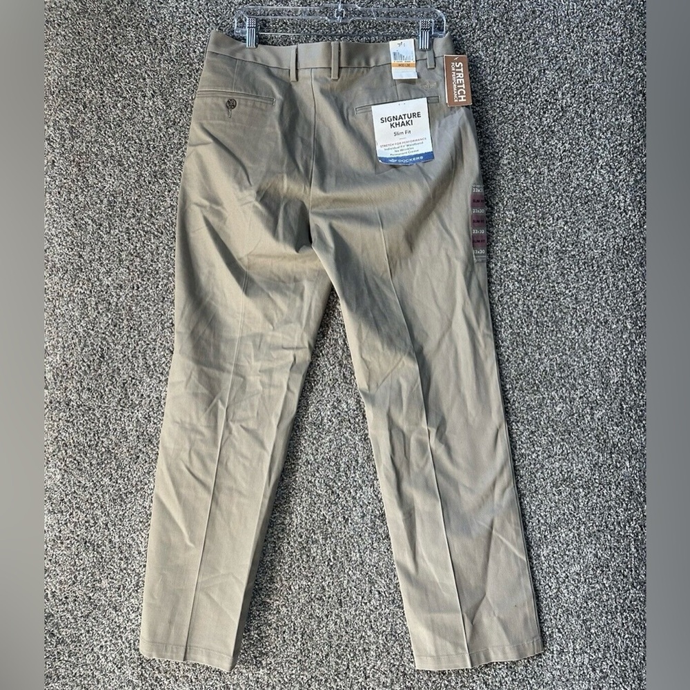 Dockers Signature Khaki Slim Fit Stretch For Performance Pants SZ 33x30 NWT - Picture 6 of 6